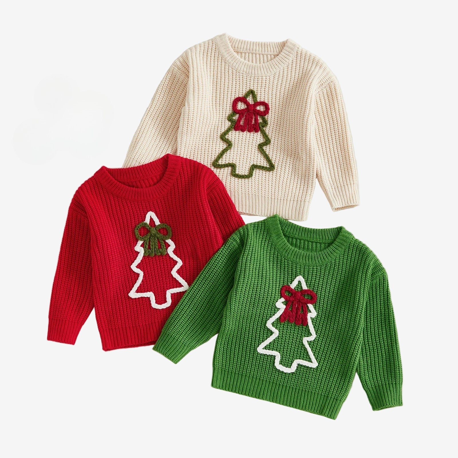 Little Tree Embroidery Sweater