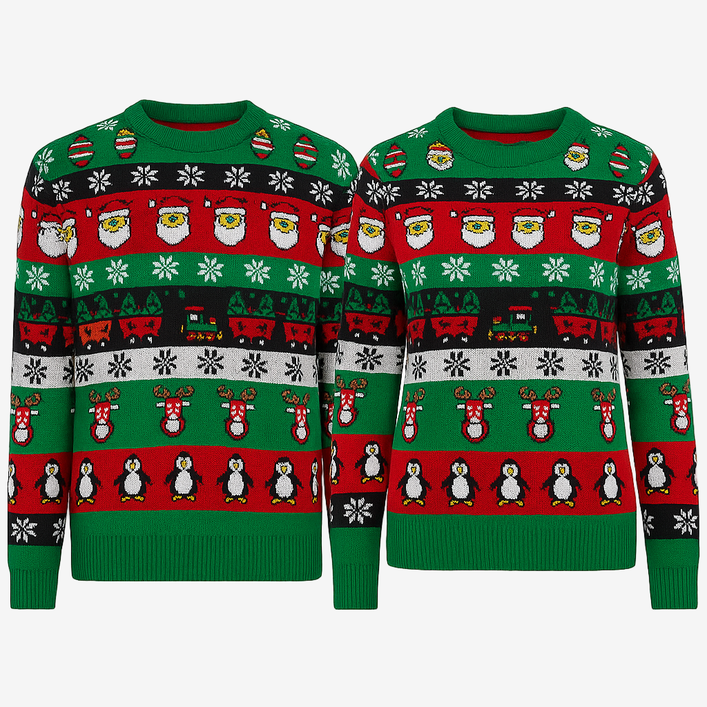Santa’s Train Ride Sweater