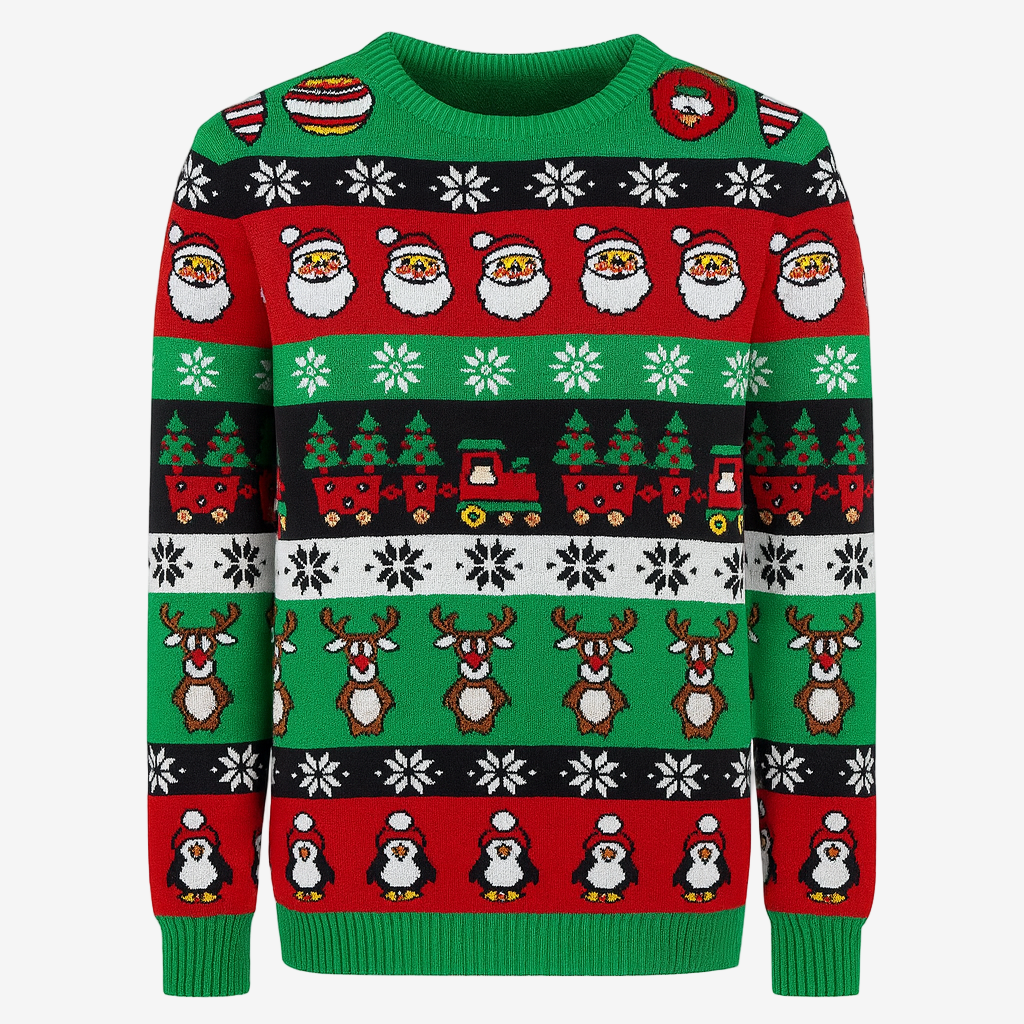 Santa’s Train Ride Sweater