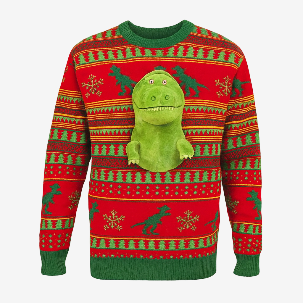 3D Dinosaur Sweater