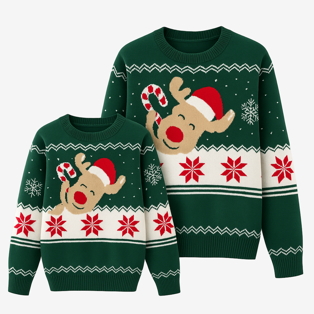 Matching Cartoon Sweaters