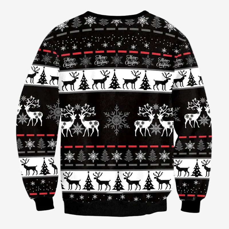 Midnight Reindeer Sweater