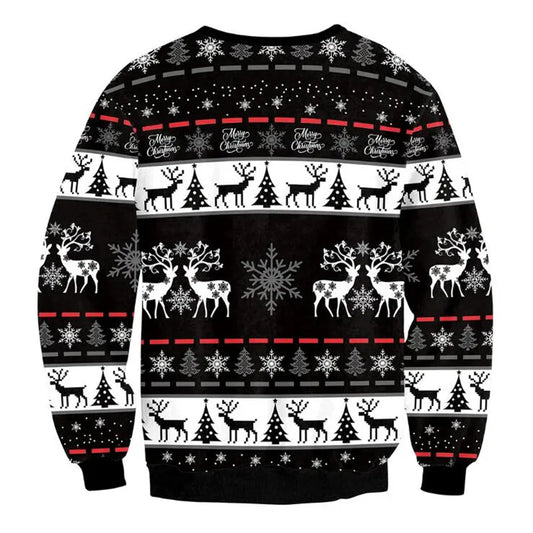 Midnight Reindeer Sweater