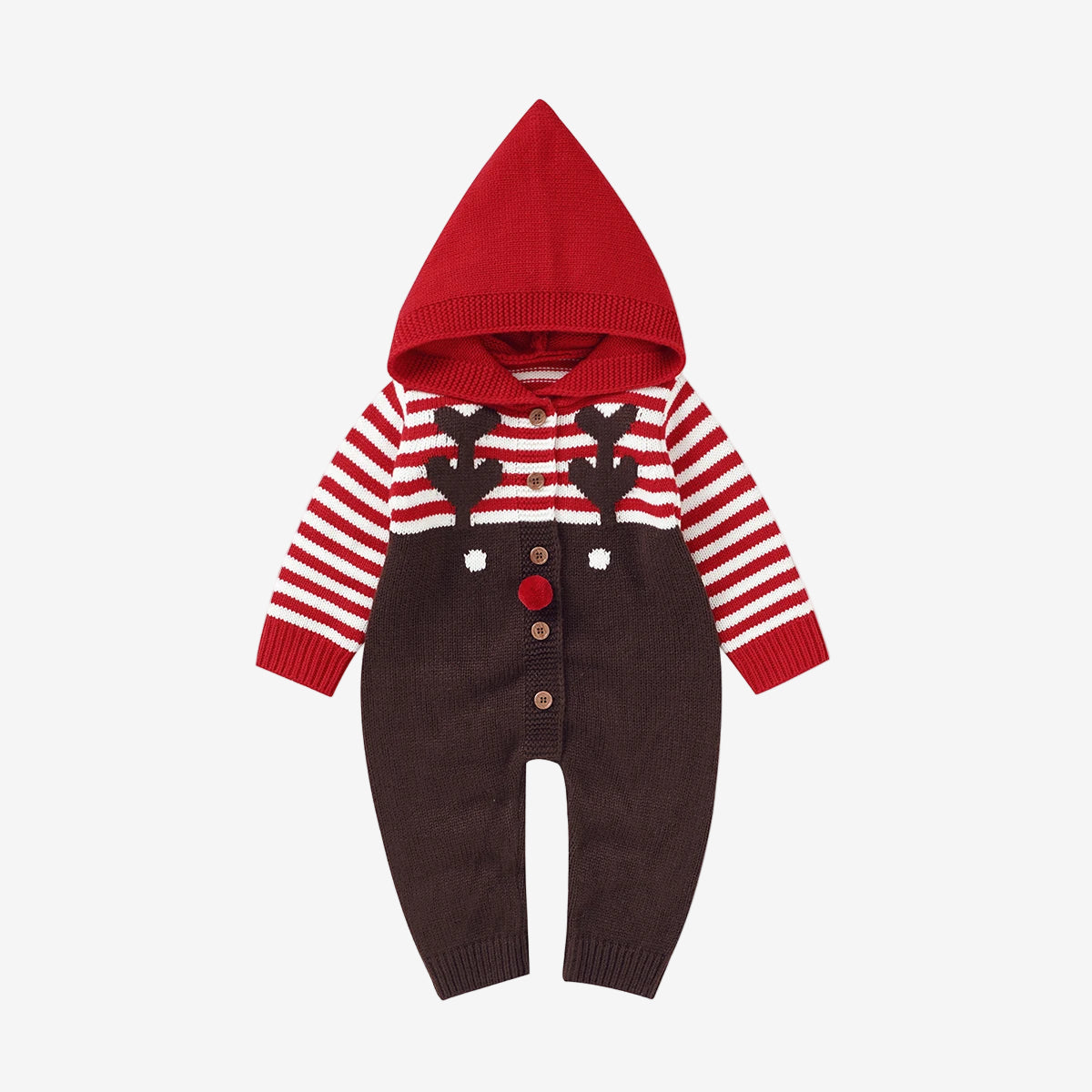 Rudolph Striped Romper