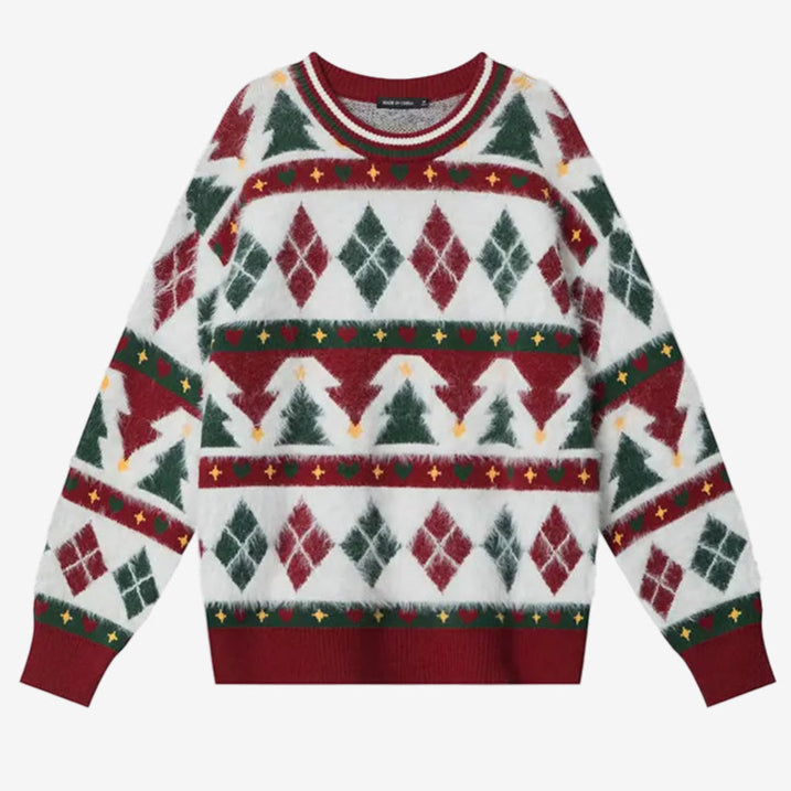 Merry Argyle Sweater