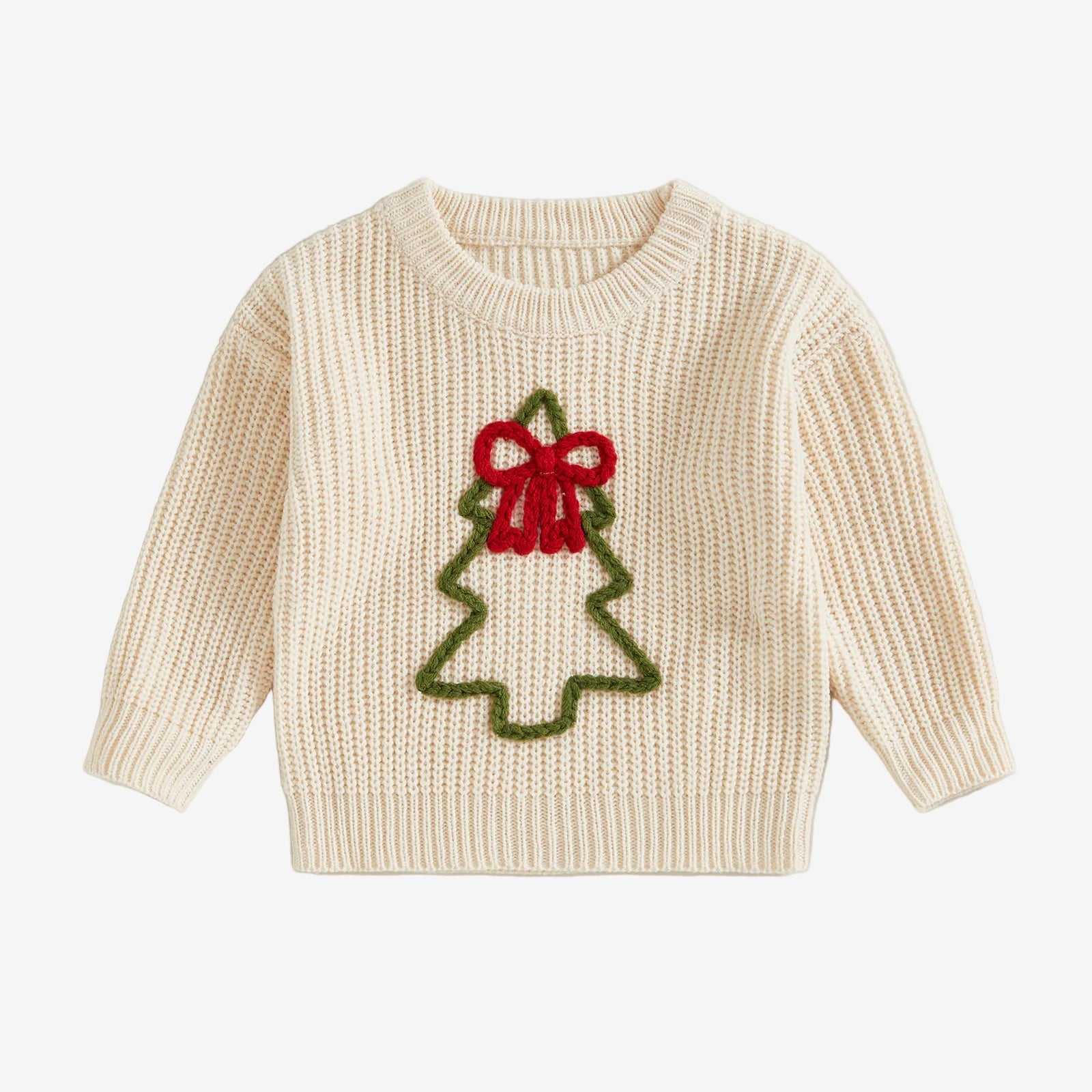 Little Tree Embroidery Sweater