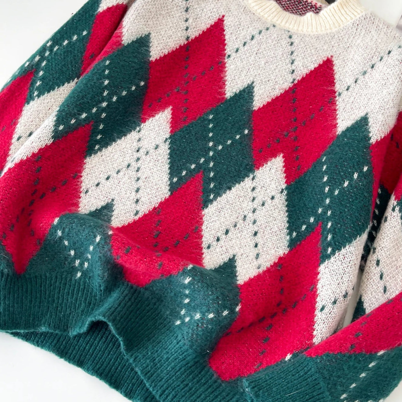 Retro Argyle Sweater