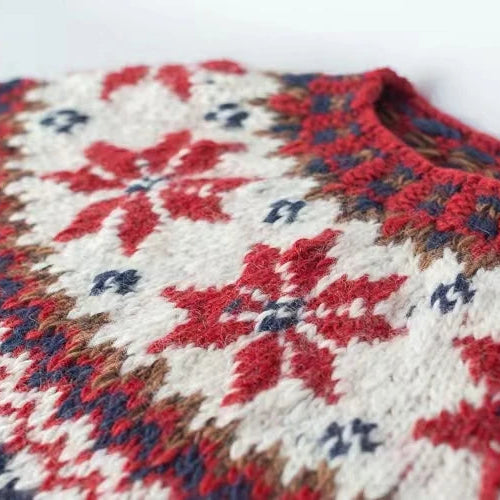 Snowflake Vintage Sweater