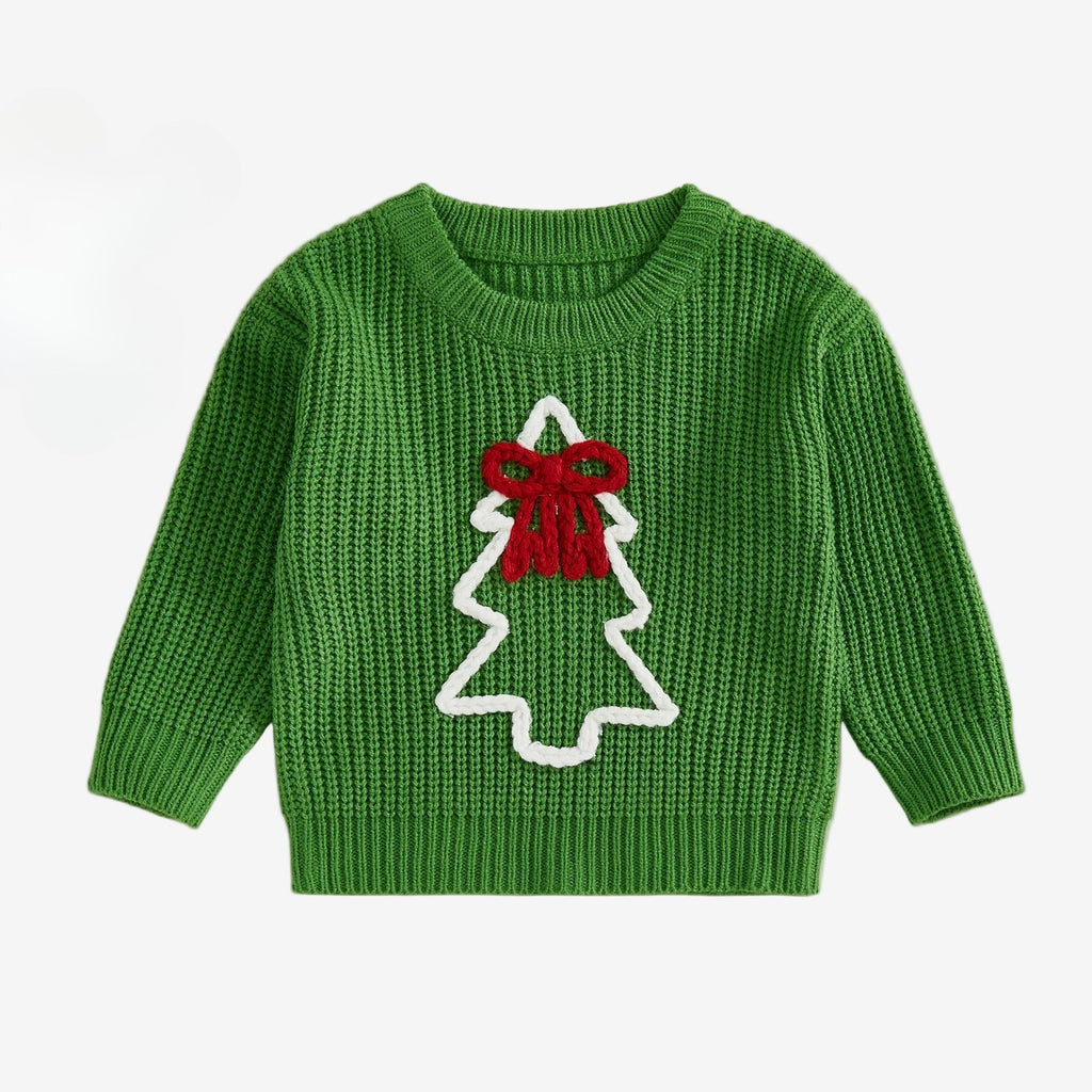 Little Tree Embroidery Sweater
