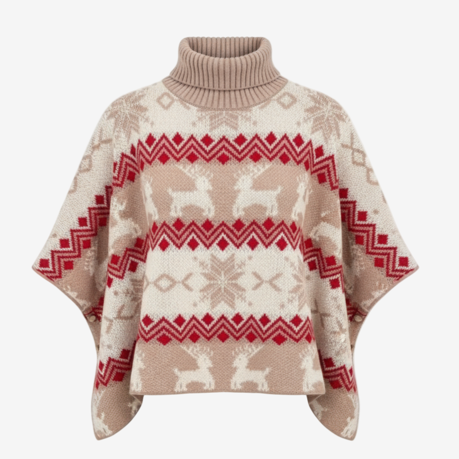 Elegant Christmas Poncho